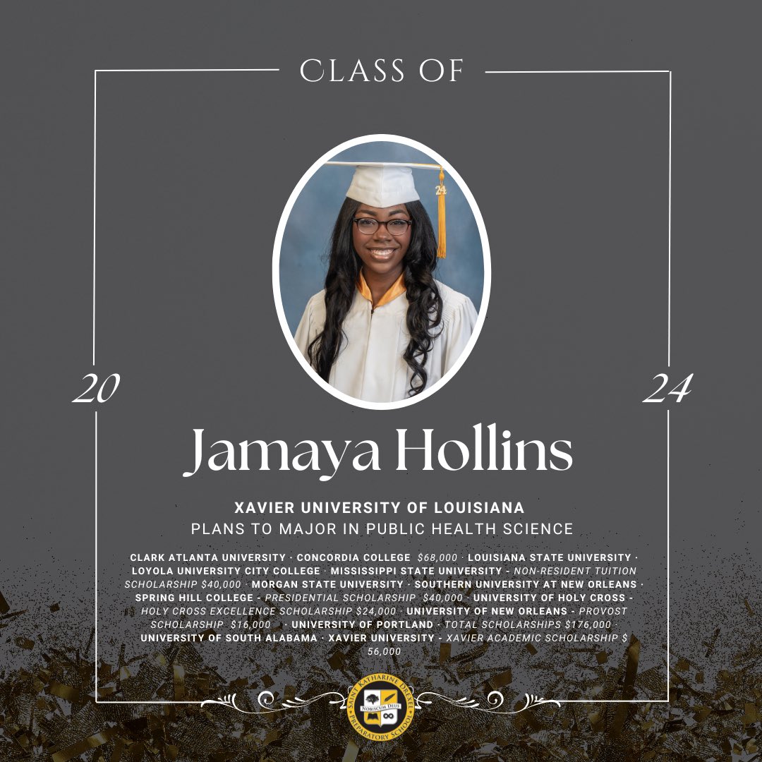 Congratulations Jamaya Hollins 💛🤍🐝🖤 on all your future endeavors!

Follow us daily for Senior Spotlights and more at drexelprep.com

#Since1915
#XUP
#SKDP
#Prep
#PreppedForLife