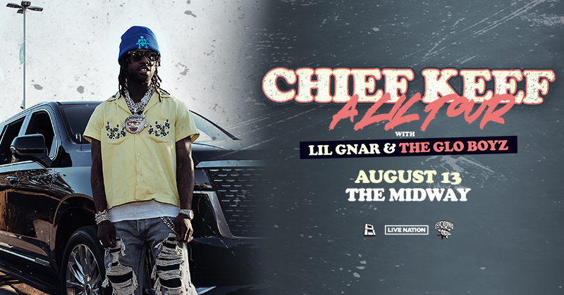 Just announced! <a href="/ChiefKeef/">Glory Boy</a> is stopping at The Midway this August. Sign up for early access tickets -&gt; app.hive.co/l/3viouv