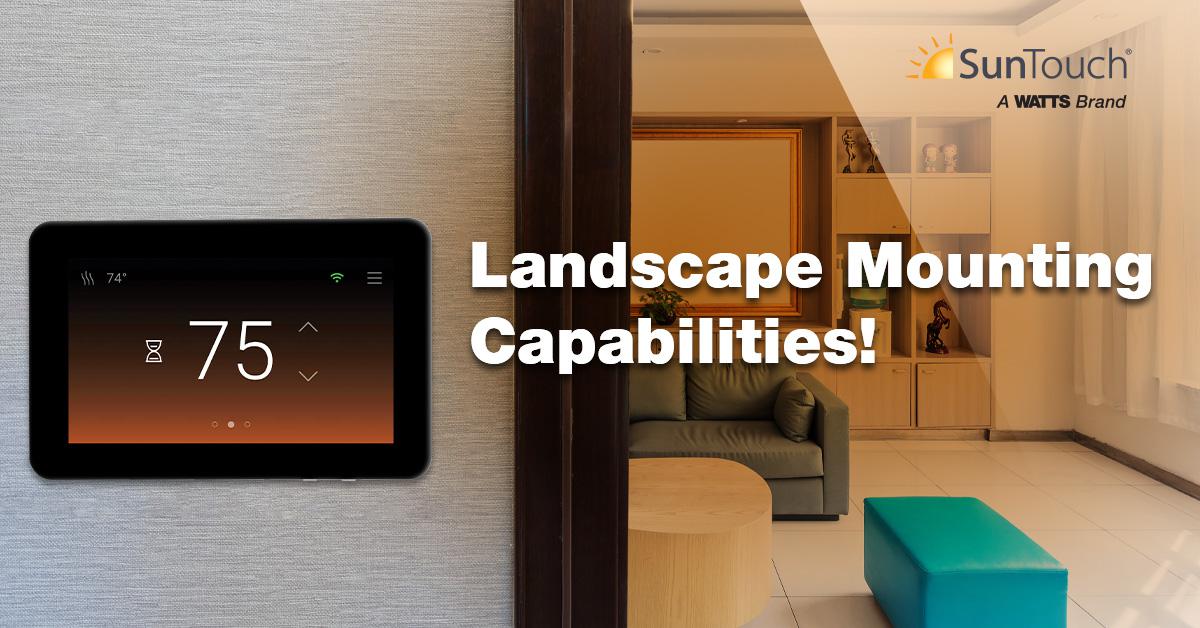 SunTouch's tweet photo. Installing a thermostat isn’t always as simple as mounting a box anywhere on the wall. In order to give you more mounting flexibility, the ConnectPlus™ thermostat can be installed in landscape orientation. 
Learn More: https://t.co/496EWc2Cjb

#SunTouch https://t.co/mU4ouzKBG2