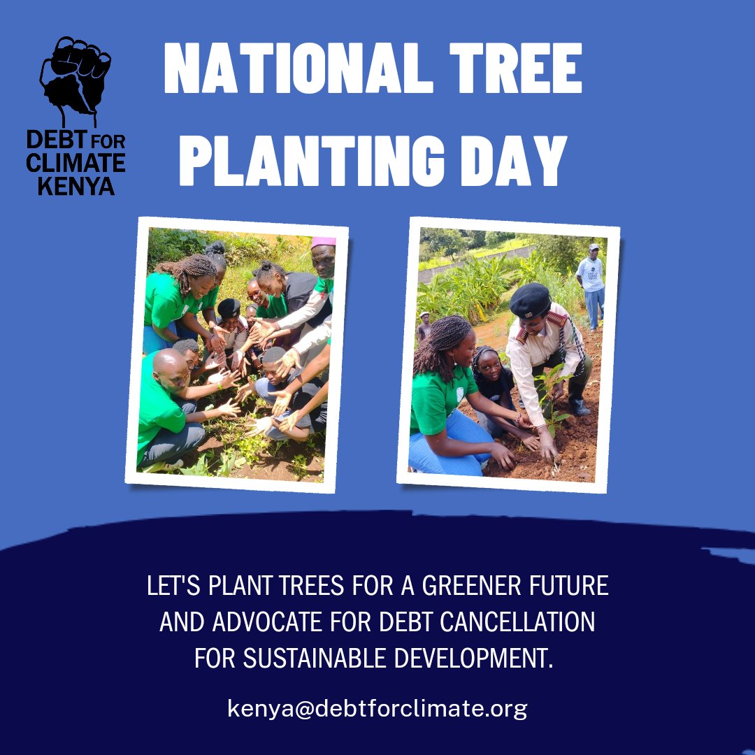 Let's celebrate National Tree Planting Day by nurturing a greener future! 🌱 Join us in championing debt cancellation for sustainable development.
 #DebtForClimate #80YearsAreEnough #TreePlantingDay