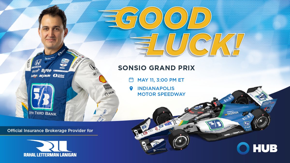 KIcking off the big month of May at @IMS for the Sonsio Grand Prix. Don’t miss the chance to cheer on @GrahamRahal & the whole @RLLracing team this weekend on NBC & Peacock! #RLLRacing #ReadyforTomorrow #ThisisMay #INDYCAR