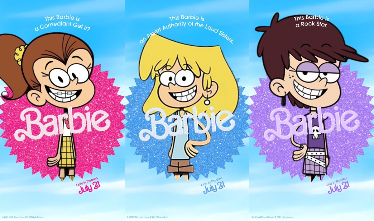 I can't believe its been a year since I made those posters to my favorite trio VAs to promote Barbie Movie in 2023. 3 Best Voices, 3 Best Performances and 3 Best Sisters! #LoudHouse #BarbieMovie2023