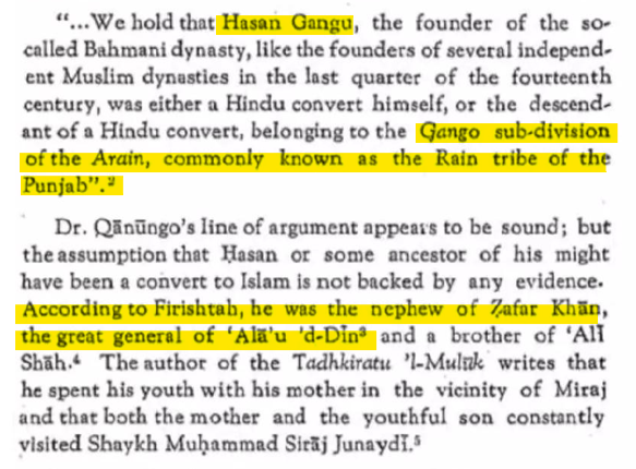 Main Yusuf Hizbrudin aka Zafar Khan the great general who fought Mongols was a Panjabi Muslim. Most likely a Panjabi Arain.