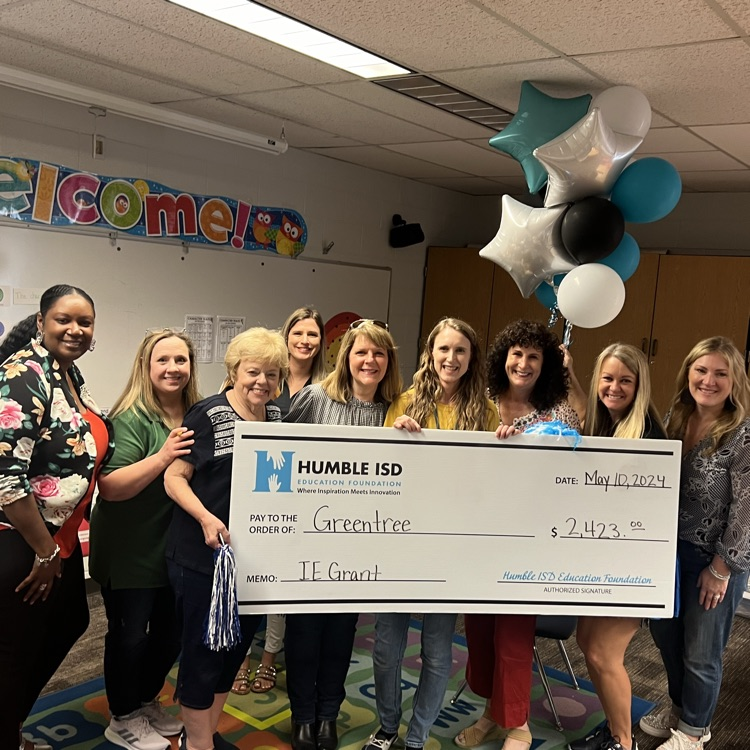 Congratulations to Angela Rinnan for being the recipient of Humble ISD’s Education Foundation’s Grant! So exciting!! #ShineALight #GTEVibes