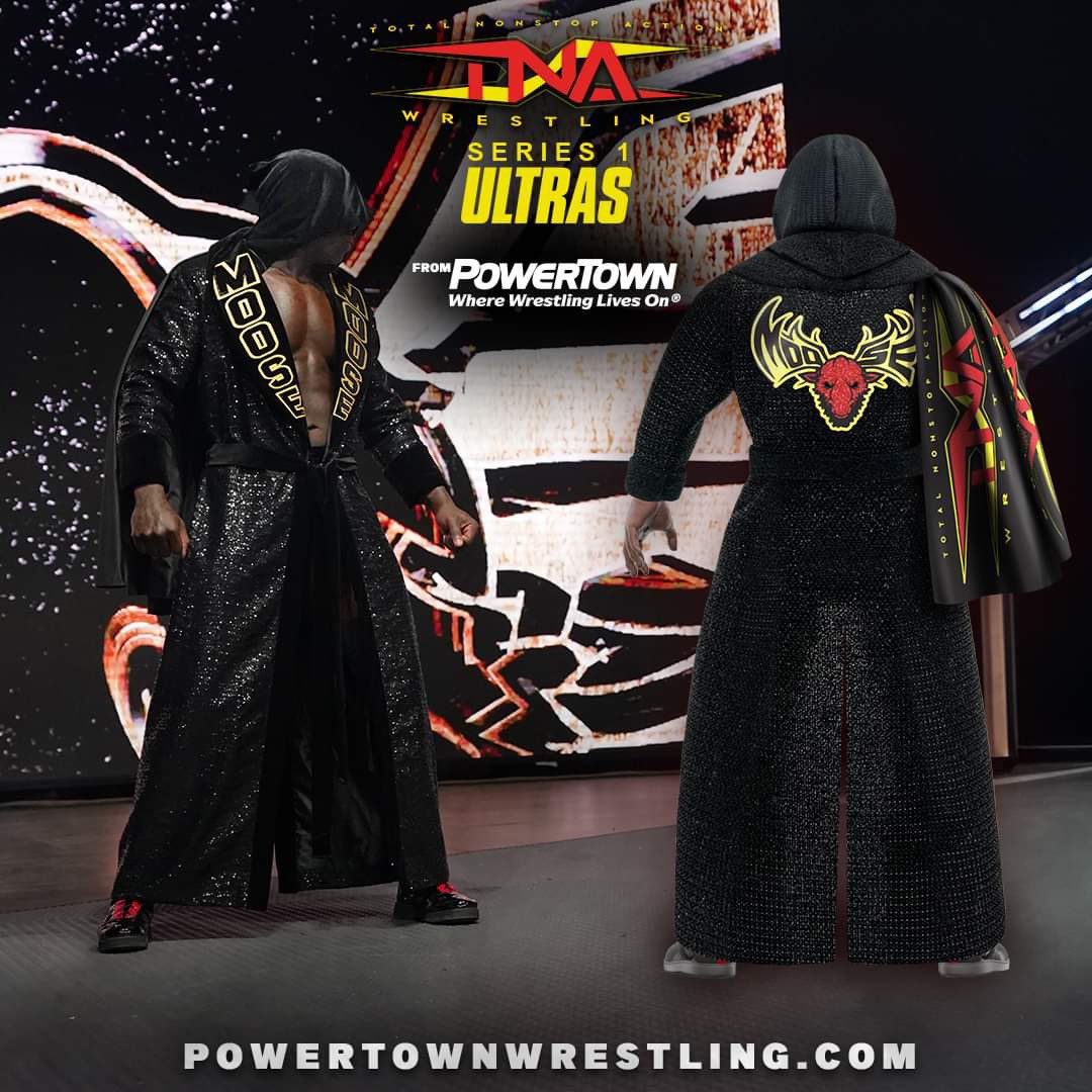 Check out Moose featuring his Hard to Kill 2024 softgoods Entrance Robe and gear where he captured the TNA World Championship by defeating Alex Shelley.

Pre-order your TNA Series 1 Ultras Moose today at powertownwrestling.com!

#PowerTownWrestling #TNASeries1Ultras