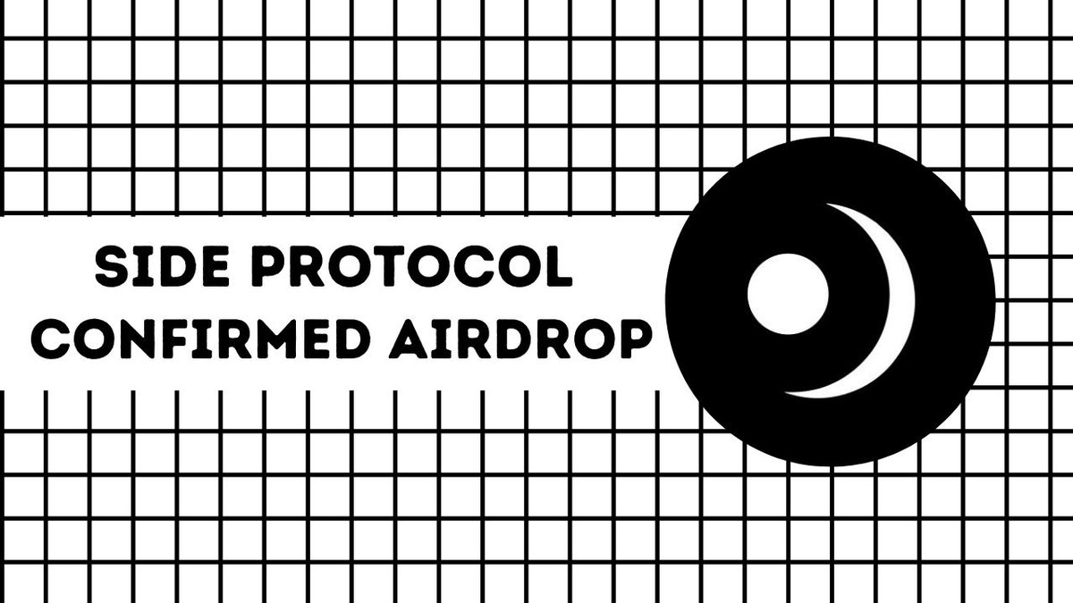 Side Protocol Confirmed Airdrop🪂🪂

• Raised: $1.5M 
• Cost: 💯 FREE 
• Potential: $1,500

Follow The Step-By-Step Guide👇🧵