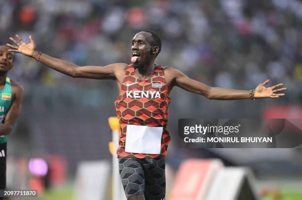 Congratulations Brian Komen for leading a 1,2,3 Kenyan sweep in the men's 1500m at the Doha Diamond League, with Timothy Cheruiyot and Reynold Cheruiyot coming 2nd and 3rd, respectively.