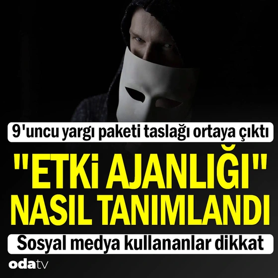 #yargi 9. #yargıpaketi taslağında ''etki ajanlığı'' diye bilinen düzenleme 'diğer faaliyetler' başlığıyla yer aldı 'suçta kanunîlik' ilkesi gereği yasada suç tüm unsurlarıyla tanımlanır ucu açık ifadeler suistimale açıktır 'diğer faaliyetler' gibi! Ne iş? odatv.com/guncel/9uncu-y…