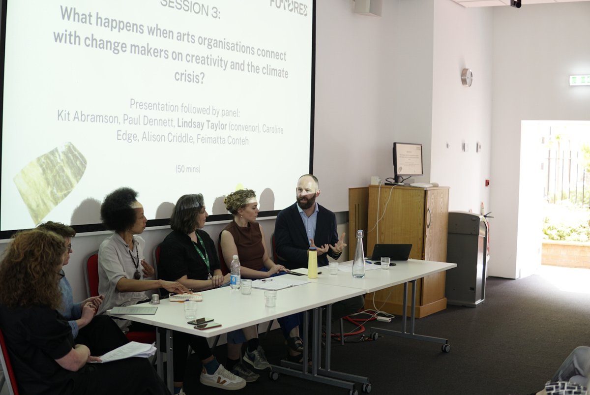 Today I sat on the panel at the Hybrid Futures event: Making, Showing and Collecting Art in a time of Climate Crisis. Thanks to all who put this event on and took part. @UoSArts #Salford