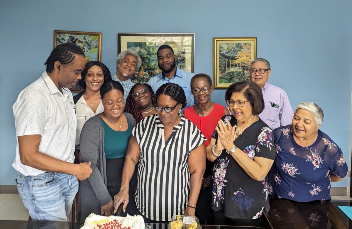 Clap them! Happy Birthday to our super GM @ErrolWHowlett and Lotto lover Miss Maxine! Great party for great folks! 🥳🎁🎉💐