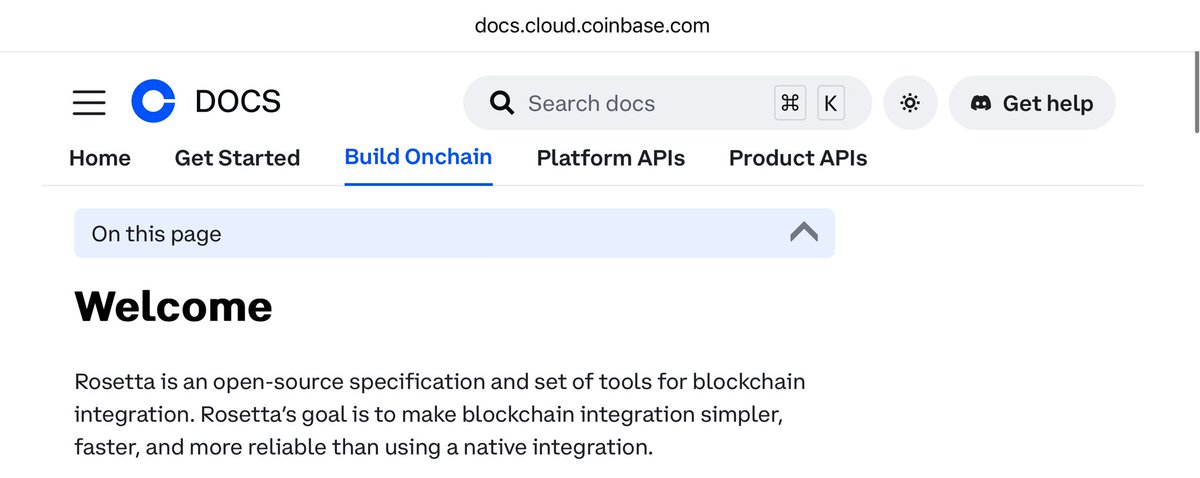 🚨 <a href="/harmonyprotocol/">Harmony 💙</a> Embracing COINBASE 👀 

Getting ready for $ONE abundance 

3 HOURS AGO🍴 <a href="/caseygaETH/">caseyga.eth</a> 🙏 

COINBASE Rosetta is an open-source specification and set of tools for blockchain integration ✅ 

Building 1000x