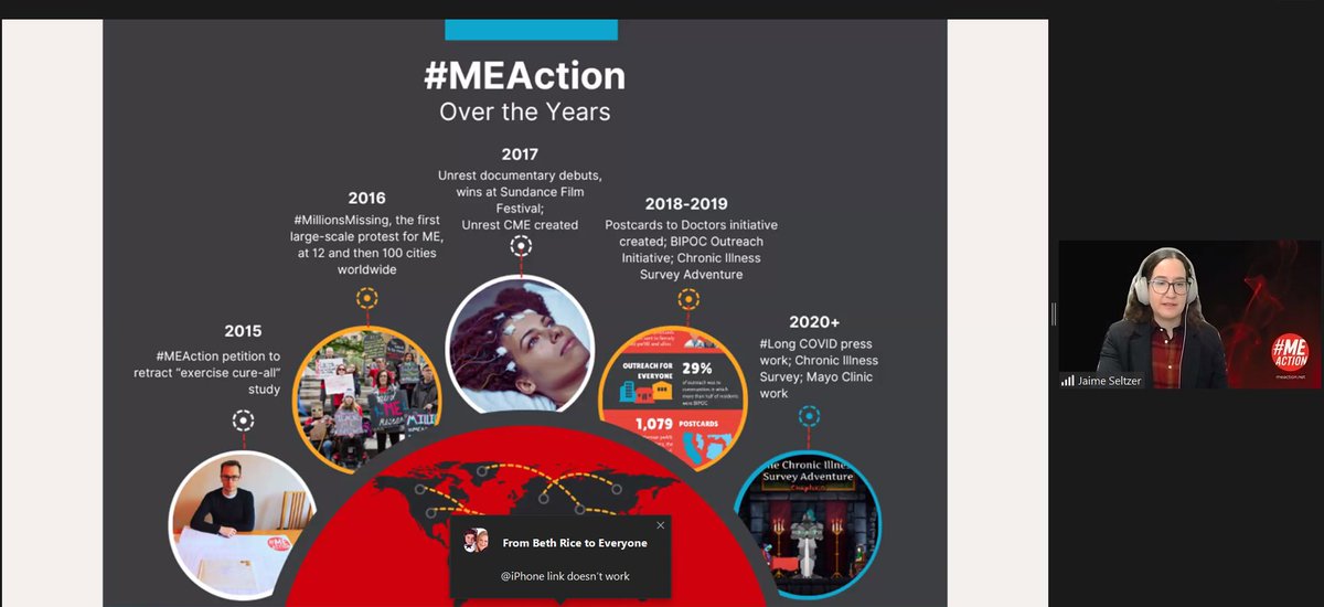 Jaime Seltzer, our Scientific Director, is speaking now at @NSU_INIM 2024 conference! #TeachMETreatME #MillionsMissing #pwME