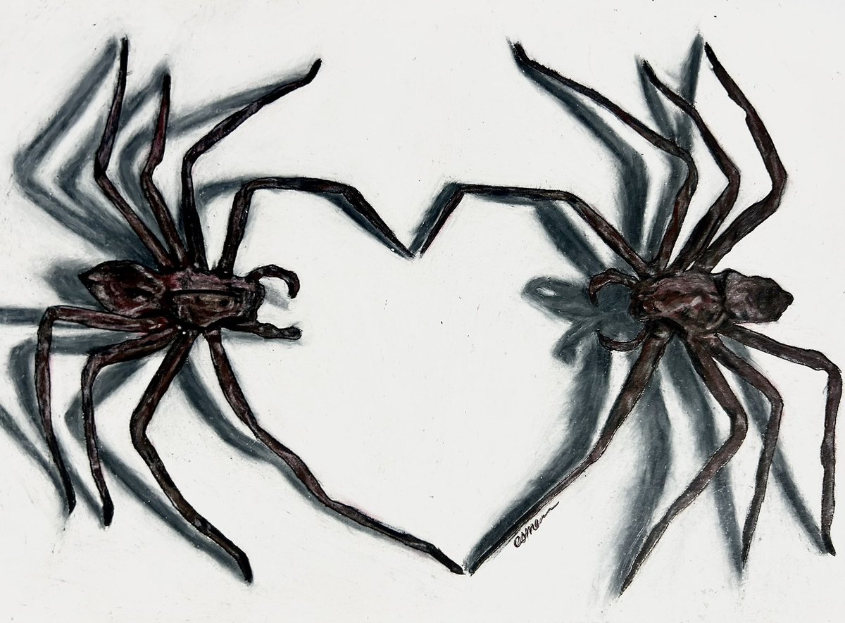 us if we were spiders
colored pencil drawing ^_^