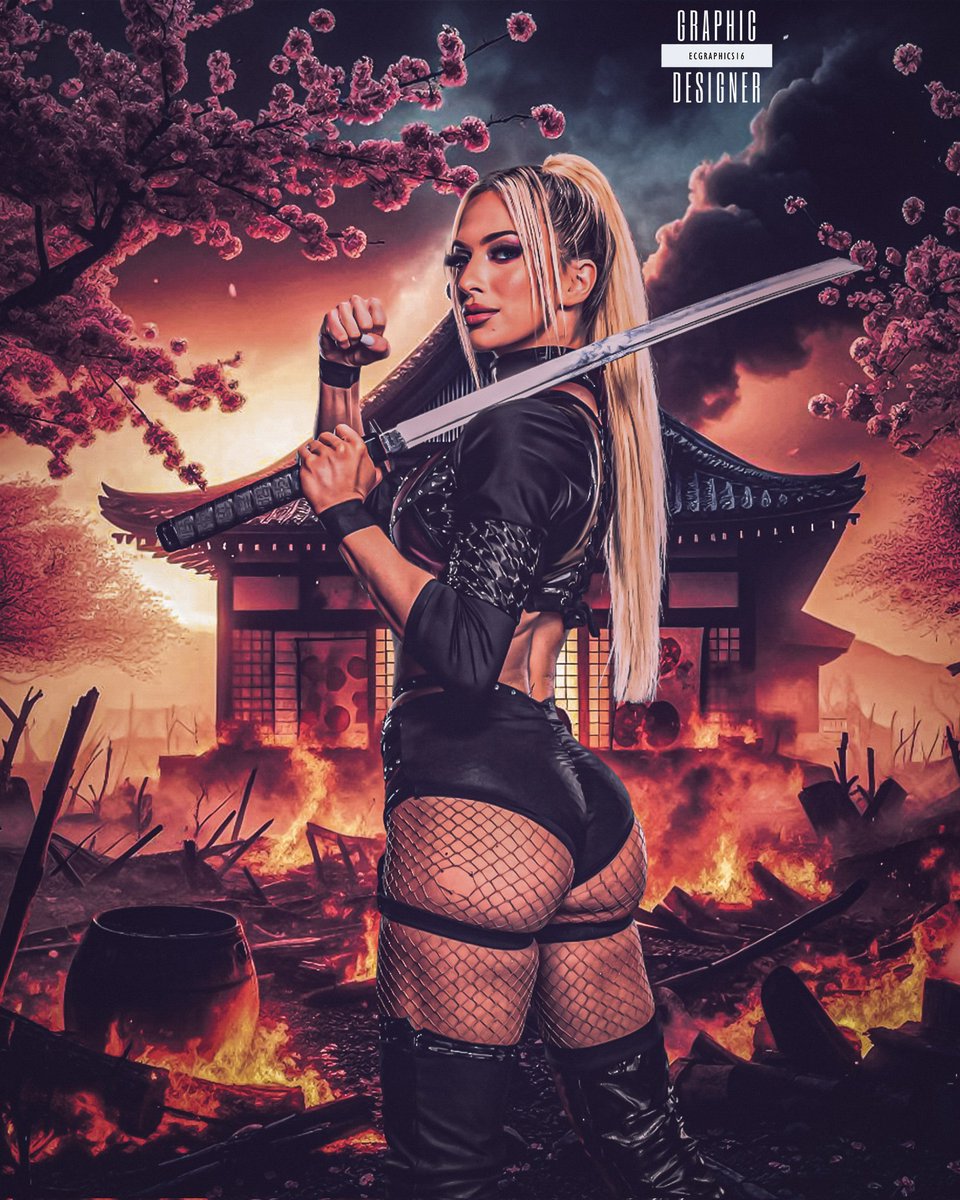 @karmen_wwe, where steel meets skill, and every move is a masterpiece. As she wields her samurai sword, she blazes a trail of glory in the ring, a true comic book heroine in action. 💥🗡️ #KarmenPetrovic #SamuraiSwordSavage #RingWarrior'