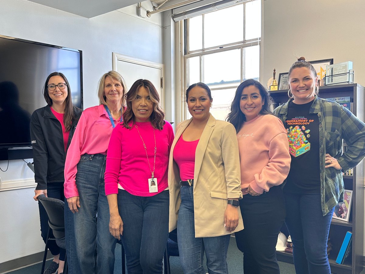 Let's celebrate School Communicators Day today by honoring the phenomenal efforts of our communications team at Fresno Unified! From left to right our communicators - AJ, Anne, Vangie, Celeste, Diana, and Nikki. #FUSDFamily #SchoolCommunicatorday #SchoolPR