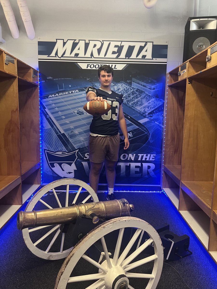 I wanna thank @CoachBraham_ for the invite to @Marietta_FB today and the rest of the coaching staff for great hospitality and a great tour of campus!