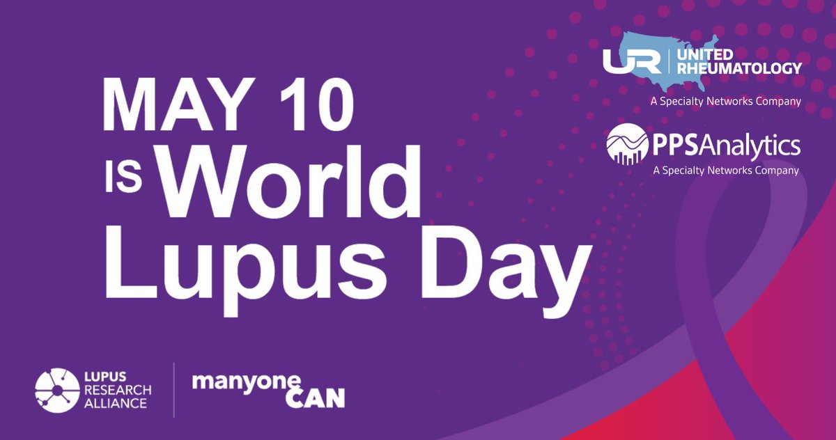 Today is #WorldLupusDay! Lupus affects millions of people, so let’s show our love and support for all in the Lupus community. Specifically, to our Rheumatology members, who work tirelessly to bring the best care to their Lupus patients. ​We appreciate all that you do!
