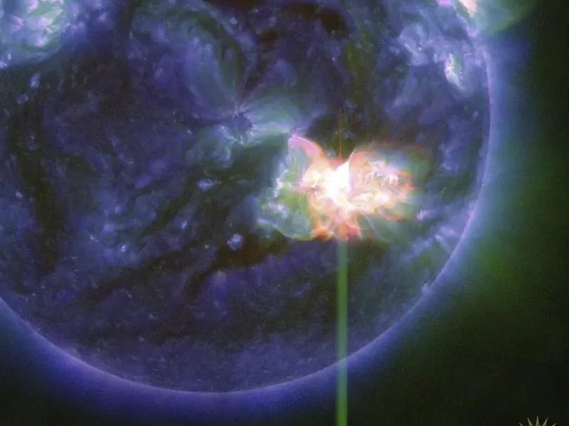 UPDATE: The National Oceanic and Atmospheric Administration is warning that a series of solar flares will slam into the Earth over the next few hours and days, potentially disrupting communications and navigation, triggering power outages, and damaging satellites. 

The most…