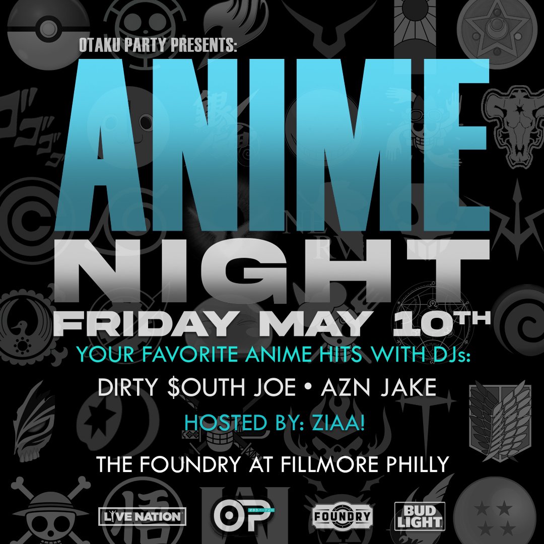 #TONIGHT in The Foundry - Anime Night (18+ Event) 🎮 ⏰ Box Office: 6P | Doors: 8P | Event: 9P 🎫 livemu.sc/4al6O2m