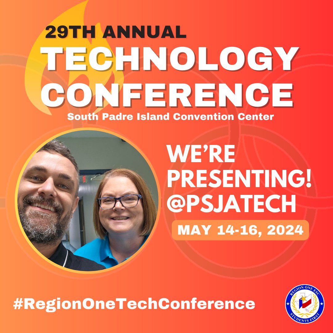 We are excited to be presenting twice at this years @ESC1_IT #RegionOneTechConference. Join us on May 14th for a training on @MSFTCopilot to create 3-tiered level readers and on using @MicrosoftTeams for @MicrosoftEDU #readingprogress.