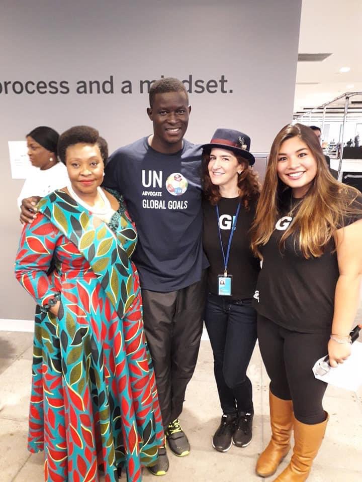 Memorable moment with legendary Africans @Akon, @FemiOke, @YvonneChakaX2 and JessicaGreer standing up with a single belief that Africa has and will always be the future