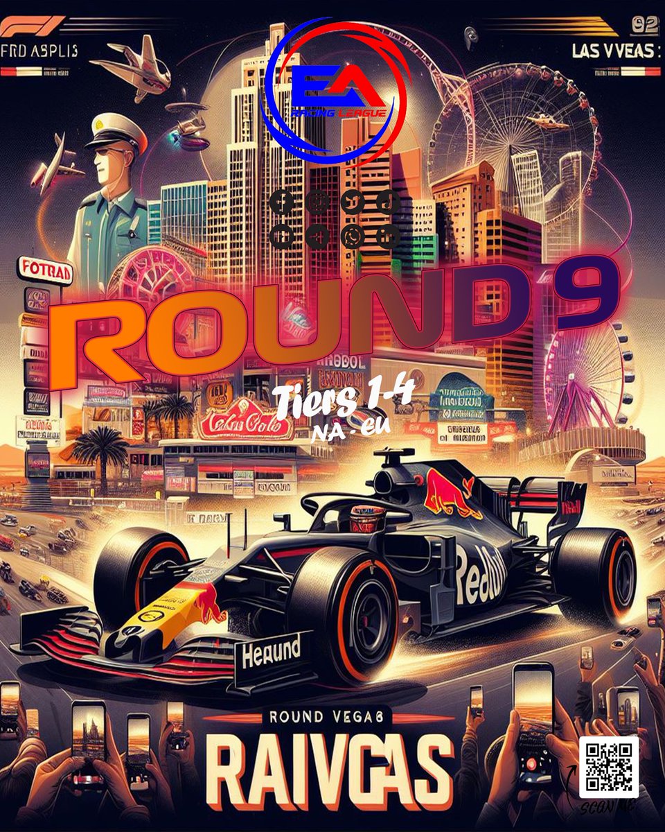 🎰 Las Vegas, the ultimate playground for speed demons! 🏁 Round 9 is coming up, and I'm ready to hit the strip and soak in the racing fever under the bright lights of the desert. Let's roll the dice and see who comes out on top! 🎲🚗💨 #VegasGP #Round9 #EaRacingLeague 🌟