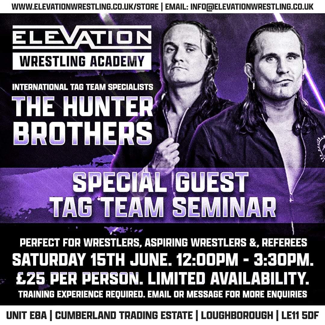 Opportunity to train with 2 of the best talents, this country has ever produced elevationwrestling.co.uk/store/p/the-hu…