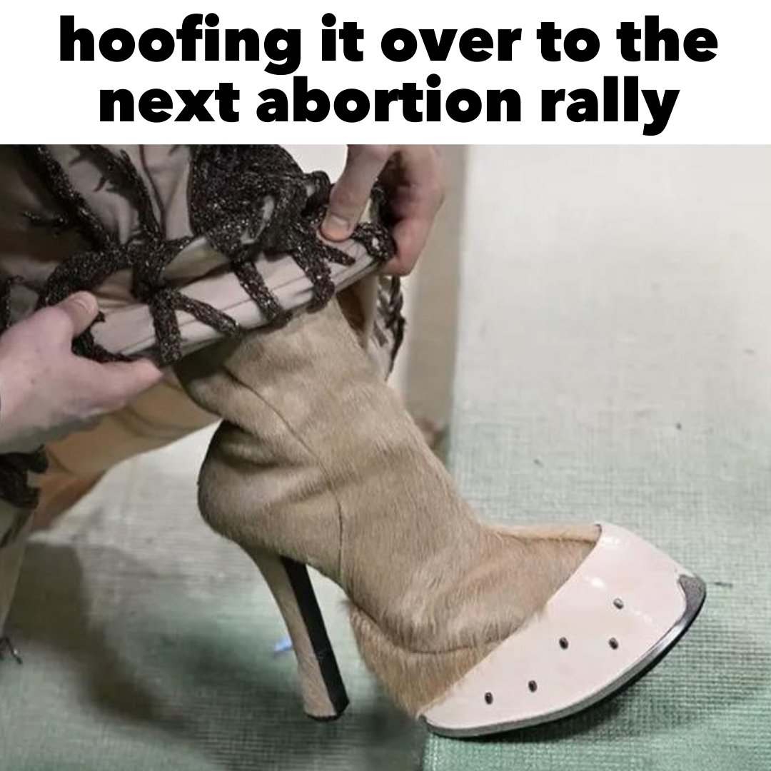 Head over hooves for abortion rights 🐎
