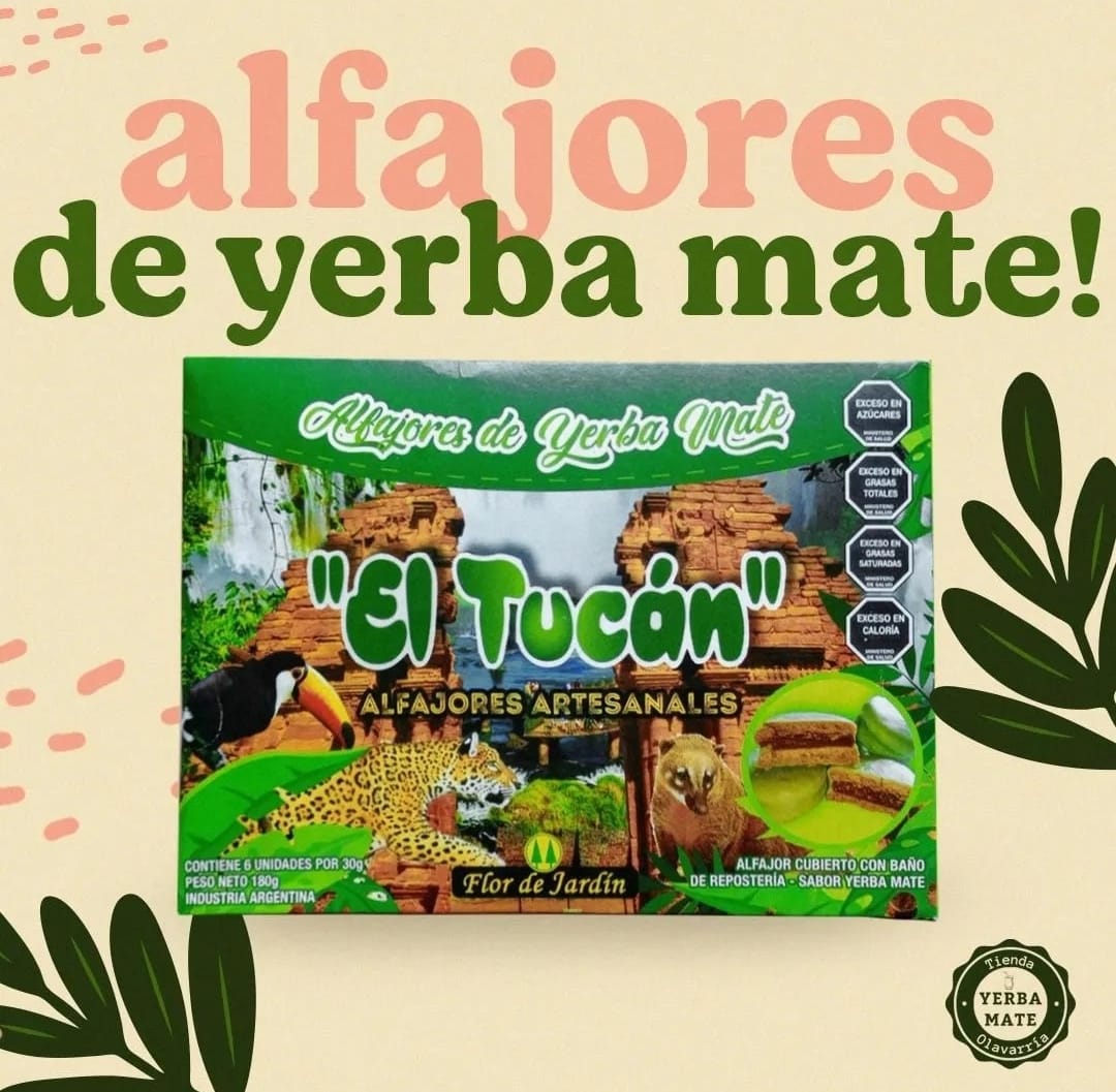 Estamos en todas partes.. llegamos a #tiendadeyerbaolavarria con la @RutaYerbaMate
Nueva propuesta para quienes disfrutan del mundo de la yerba mate en todo su esplendor
Desde #SanIgnacio nos llegan estos alfajores de yerba #ElTucán elaborados con materia prima de prod. ARYM...