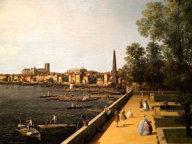 buff.ly/39cDsJS Canaletto Does London, 1746-1755 #Canaletto #history #Twitterstorians #Britishhistory #Georgians #arthistory #painting #art #London #Thames  #SomersetHouse #WestminsterBridge #Venice #StPaulscathedral #HorseGuards