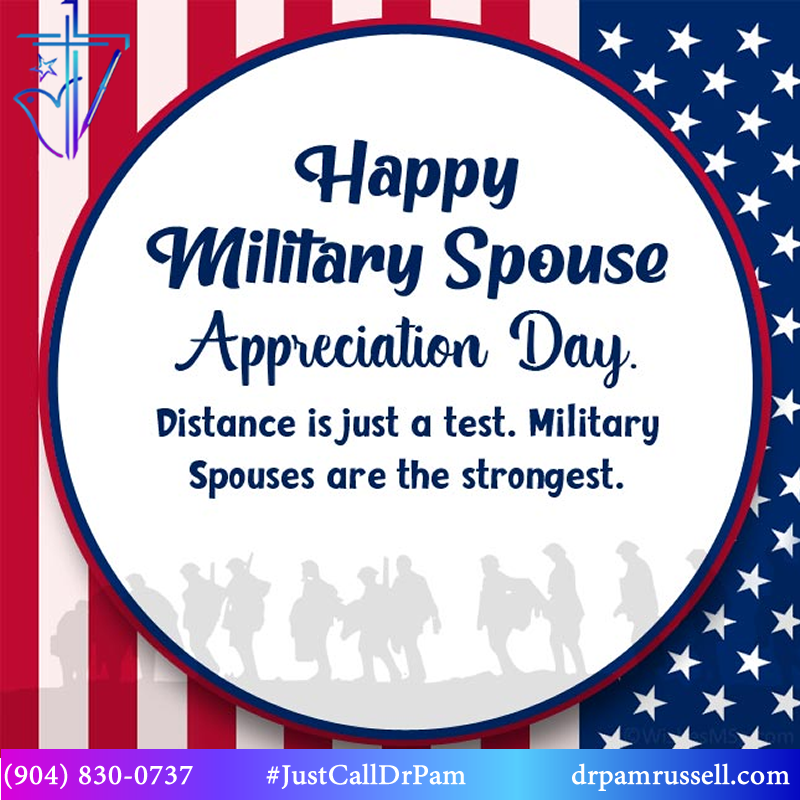 Strength, resilience, and unwavering support-thank you to all military spouses. I was a military spouse. I celebrate with you. If you are taking the day off, call tomorrow.
#justcalldrpam
#MilitarySpouseAppreciationDay!
#SupportOurTroops