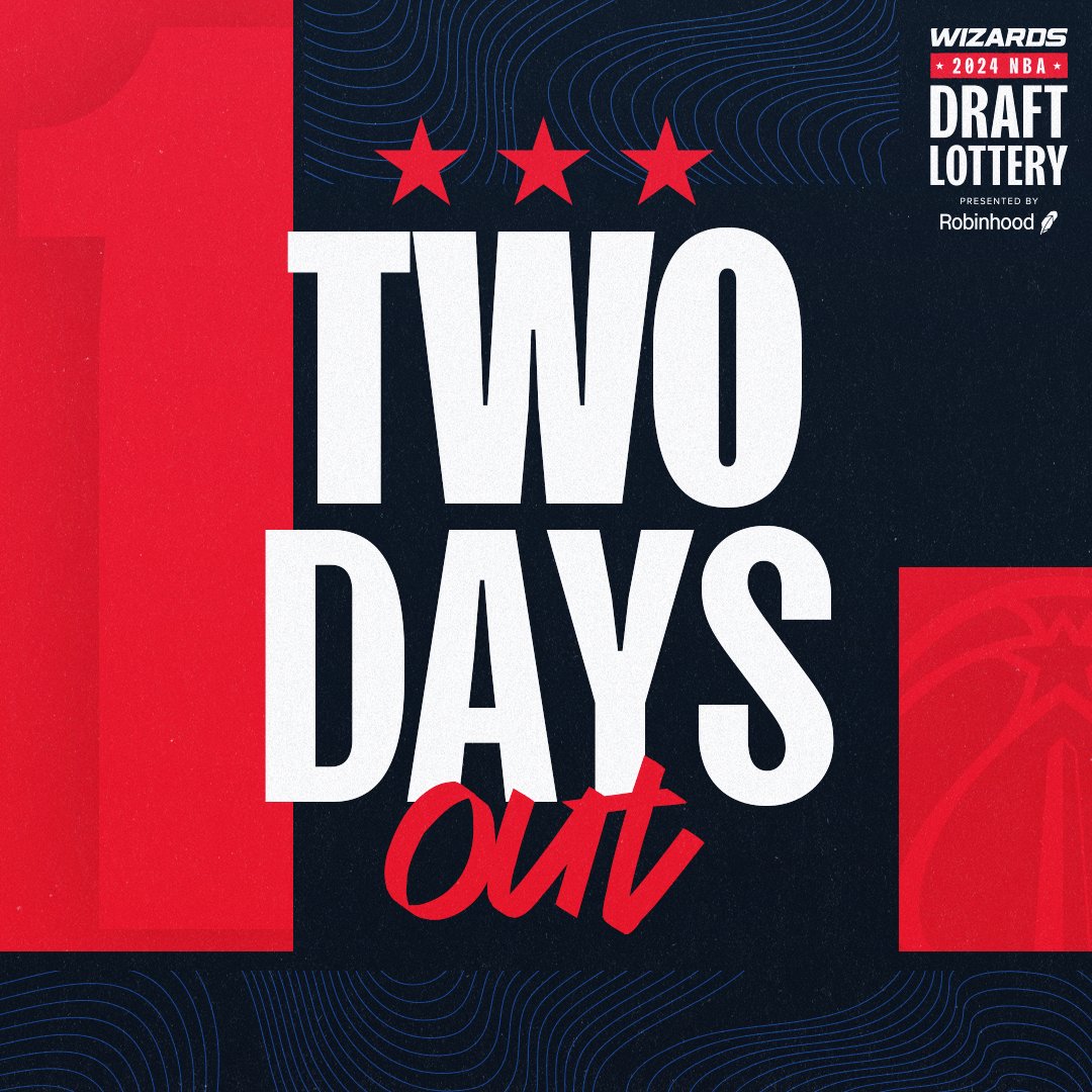 2️⃣ days away from seeing where we land in the 2024 NBA Draft 🏀 🤝 pres. by @RobinhoodApp