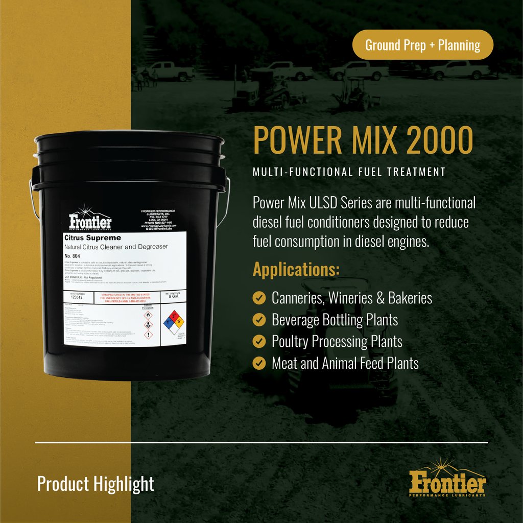 Start the season strong! Frontier fuel and oil supplements are your go-to for keeping engine and fuel system components clean and well-protected. Check out our fuel additives today — link in our bio.

#Frontier #FrontierLube #Lubricants #Fuel #Diesel #R99 #BioDiesel