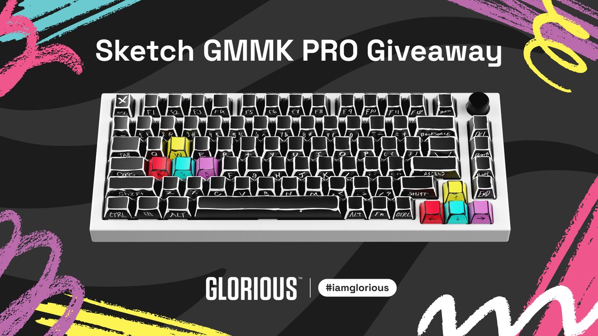 🎨 GPBT Sketch GMMK PRO Giveaway 🎨

Didn't get GPBT Sketch before they sold out? Here's your chance to get a custom GPBT Sketch GMMK PRO 😏

Instructions 👇
✅ Follow <a href="/Glorious/">GLORIOUS</a>
✅ Like &amp; RT 💛
✅ Tag A Friend
✅ Sign Up For KeyCapsules - bit.ly/KeyCapsules