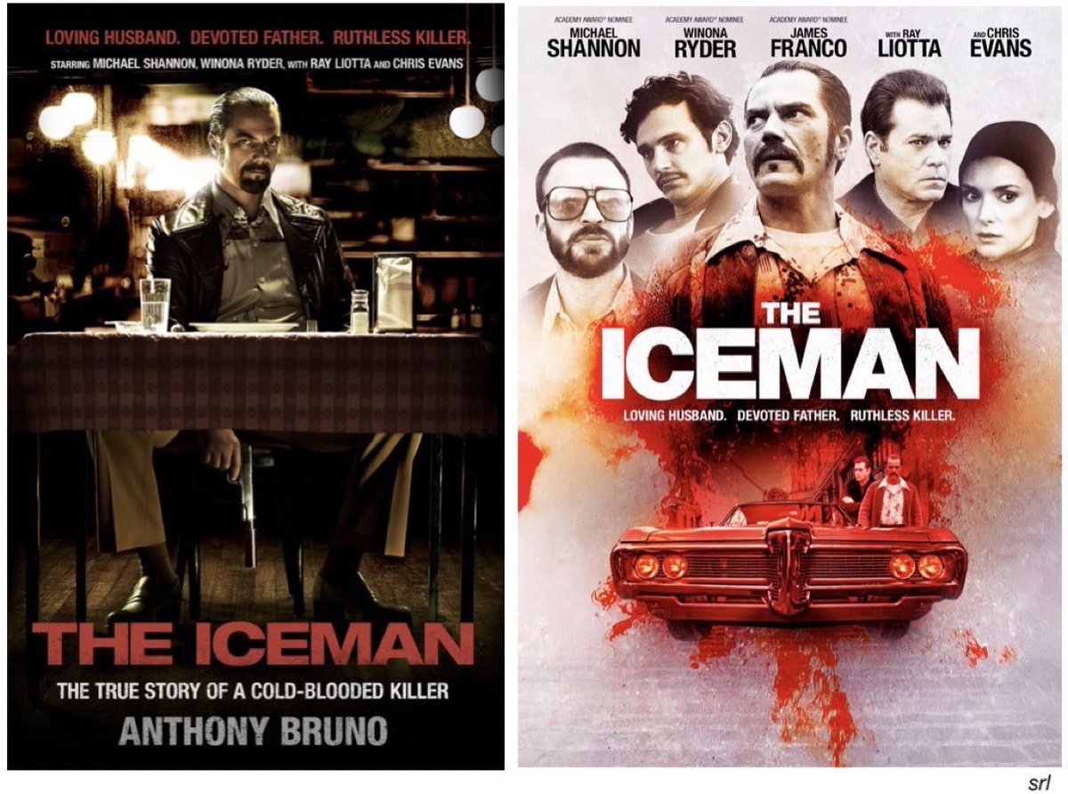 9pm TODAY on @Film4 The 2012 #Crime #BioPic film🎥 “The Iceman” directed by #ArielVromen and co-written with #MorganLand Based on #AnthonyBruno’s 1993 book📖”The Iceman: The True Story of a Cold-Blooded Killer” 🌟#MichaelShannon #WinonaRyder #JamesFranco #RayLiotta #ChrisEvans