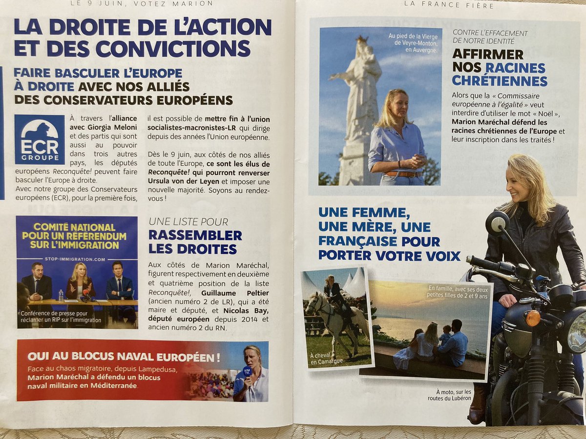 @thierry27200 @Reconquete_off @MarionMarechal A partager très largement A distribuer dans toute bonne boîte aux lettres 😉 A remettre en mains propres sur les marché Venez à notre rencontre les Zamis #AvecMarion9Juin2024