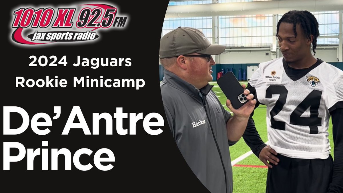 How has rookie minicamp been for him to this point? Has De'Antre Prince met with Tyson Campbell yet? ⬇️ Full Video⬇️ youtu.be/tg5oo0Q4Qds