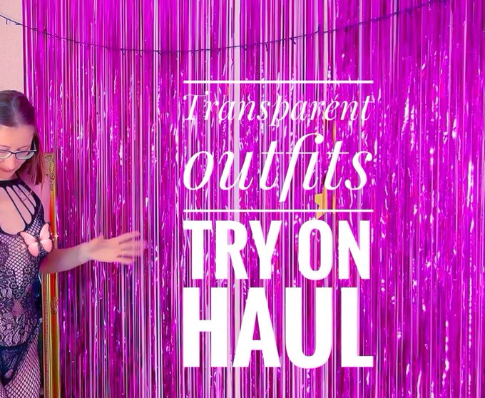Transparent clothes. Fishnet. Try on Houl / sweettaiger https://t.co/AFEDZcI0rC via @YouTube https://t