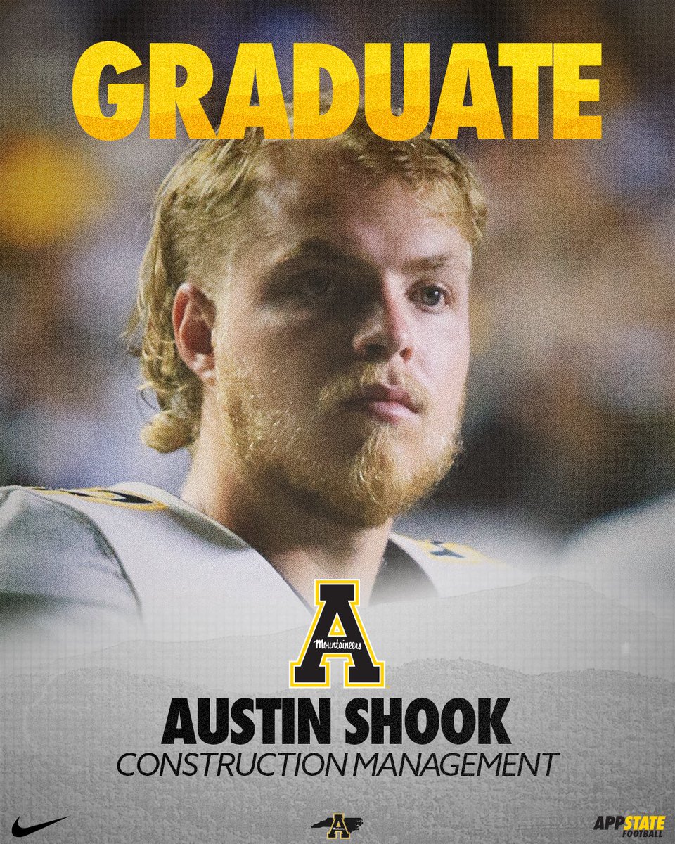 Congrats to 2024 @AppState graduate Austin Shook 🎓 #GoApp