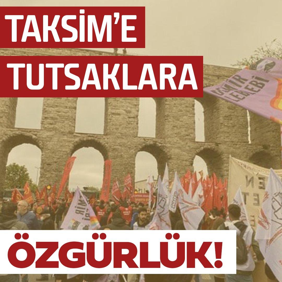 Taksime, tutsaklara özgürlük