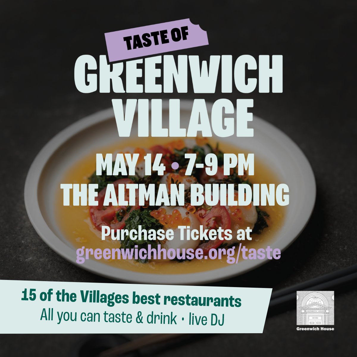 Join the 22nd annual Taste of Greenwich Village on May 14 at the Altman Building. Enjoy all-you-can-taste and drink from 15+ restaurants, supporting a great cause. Music by a DJ and a pottery sale will also be featured. Enter to win a pair of tickets! t.dostuffmedia.com/t/c/s/144510