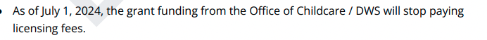 This session, #utleg claimed they wanted to help make child care licensing less burdensome - so they lessened our quality standards. 
Now this July, funding will end that covers the costs of licensing - which is an *actually* meaningful way to make licensing easier. But nah.