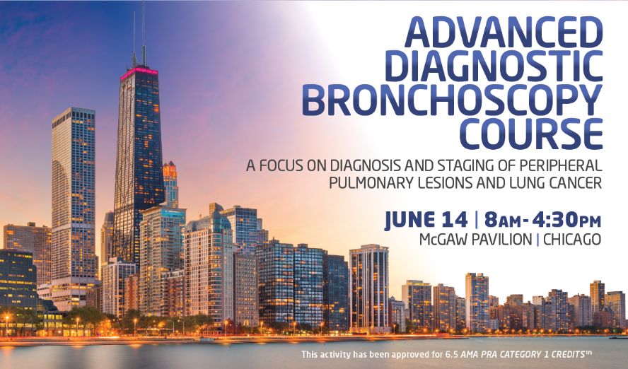 Join us on June 14 for a #CME event, 'Advanced Diagnostic Bronchoscopy Course' at Northwestern Memorial Hospital. This course, led by Momen Wahidi, MD, medical director for Northwestern Medicine Canning Thoracic Institute, aims to provide the latest updates and hands-on training…