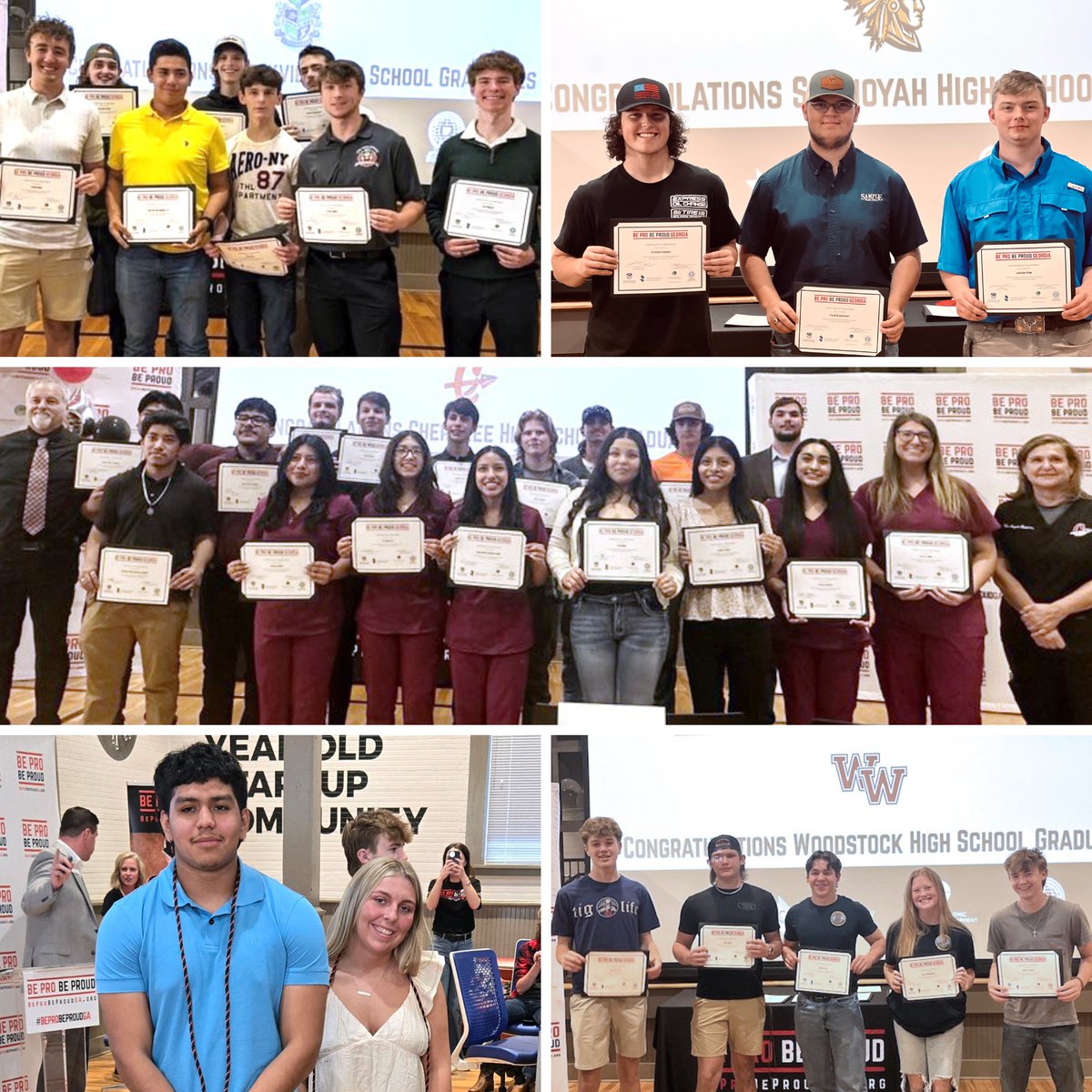 CCSD is celebrating 52 graduating seniors who plan to pursue careers in skilled professions! Be Pro Be Proud Georgia and Cherokee Workforce Collaborative presented the annual Skilled Professions Signing Day event: cherokeek12.net/post-detail/~b…
#CCSDfam #CCSDstem #2024CCSDgrads