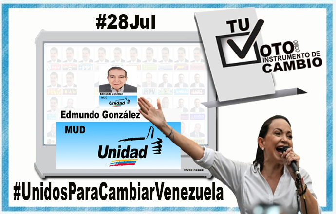 👀La tarjeta de la MUD es la que esta en el centro de la pantalla #28Jul #UnidosParaCambiarVenezuela
Hacia la #GranCoalicionNacional como dijo
@ajcaleca #HayQueMoverla 
#LoPrimeroEsElVoto #ConVzla | #HastaElFinal