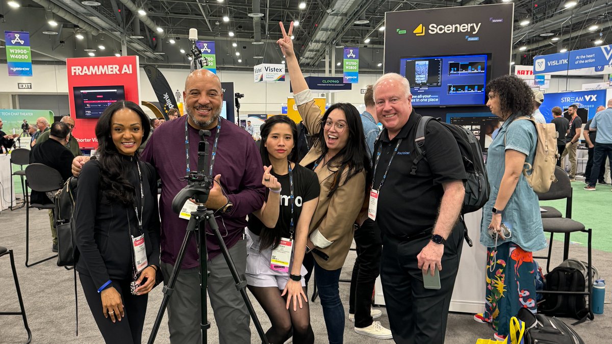 Loading more #NABSHOW behind-the-scenes clips and booth tours on YouTube. Subscribe for more tech news: youtube.com/shorts/KbP6eDV…

Great bumping into @ecammtweets fam and meeting @reincubate Camo and @SceneryCo crew. #Tech #Media #Producer #LivestreamHost