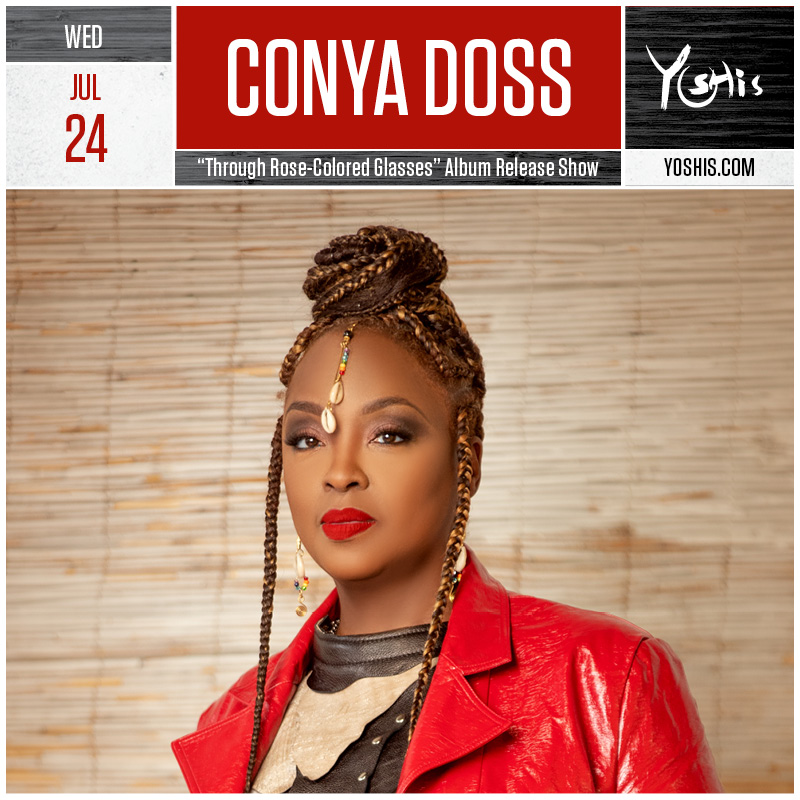 Just Announced 📢
Conya Doss celebrates her latest album "Through Rose Colored Glasses" on Jul 24. 
<a href="/conyad/">Conya Doss</a> music focuses on the spirit of growth, resilience, and grown-woman femininity.
🎟 tinyurl.com/yckpmprn