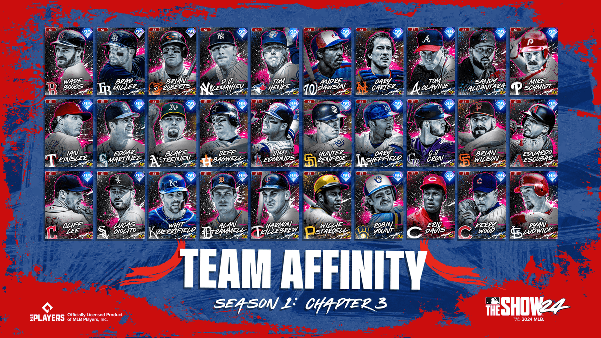 What do you do first? 🔘👈The button has been pushed! So much content to play during this Double XP Weekend! Here's a reminder of all the great content that just dropped: 🔥Team Affinity (TA) Chapter 3 🏆Season Awards 7 Program 🩷Free Mothers Day Pack ☠️Free Paul Skenes Pack…