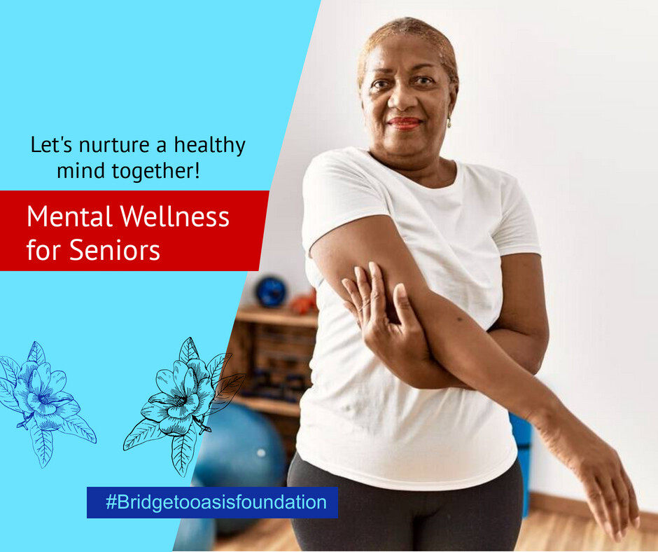 Prioritizing mental wellness for seniors through mindfulness practices, relaxation techniques, and positive affirmations. Let's nurture a healthy mind together! #MentalWellness Hashtags: #MindfulnessForSeniors #PositiveMindset #MentalHealthMatters