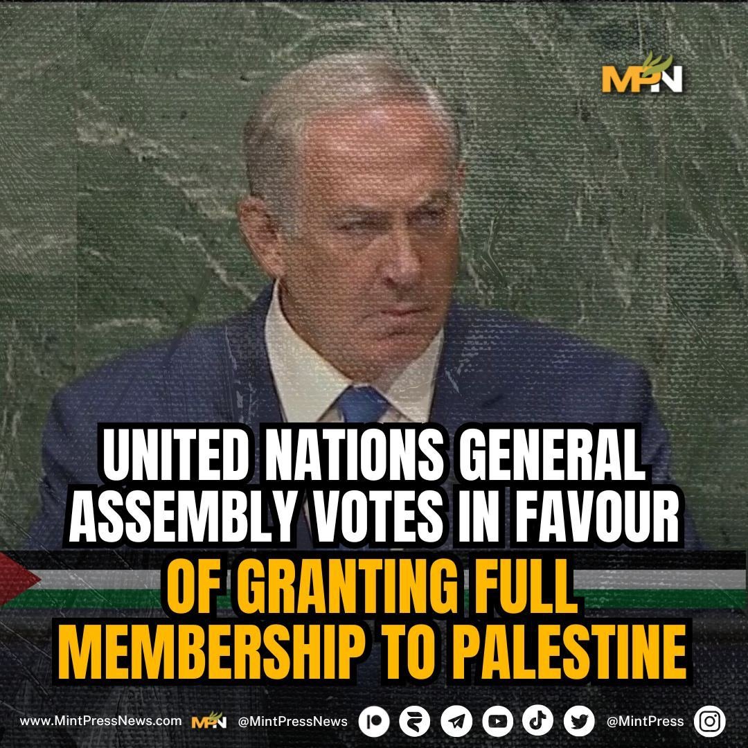 The UN General Assembly has voted for more rights to be given to the state of Palestine. It also voted for the Security Council to reconsider Palestine's full membership bid. 143 states voted yes to the motion, 9 voted no, and 25, including Britain, abstained.